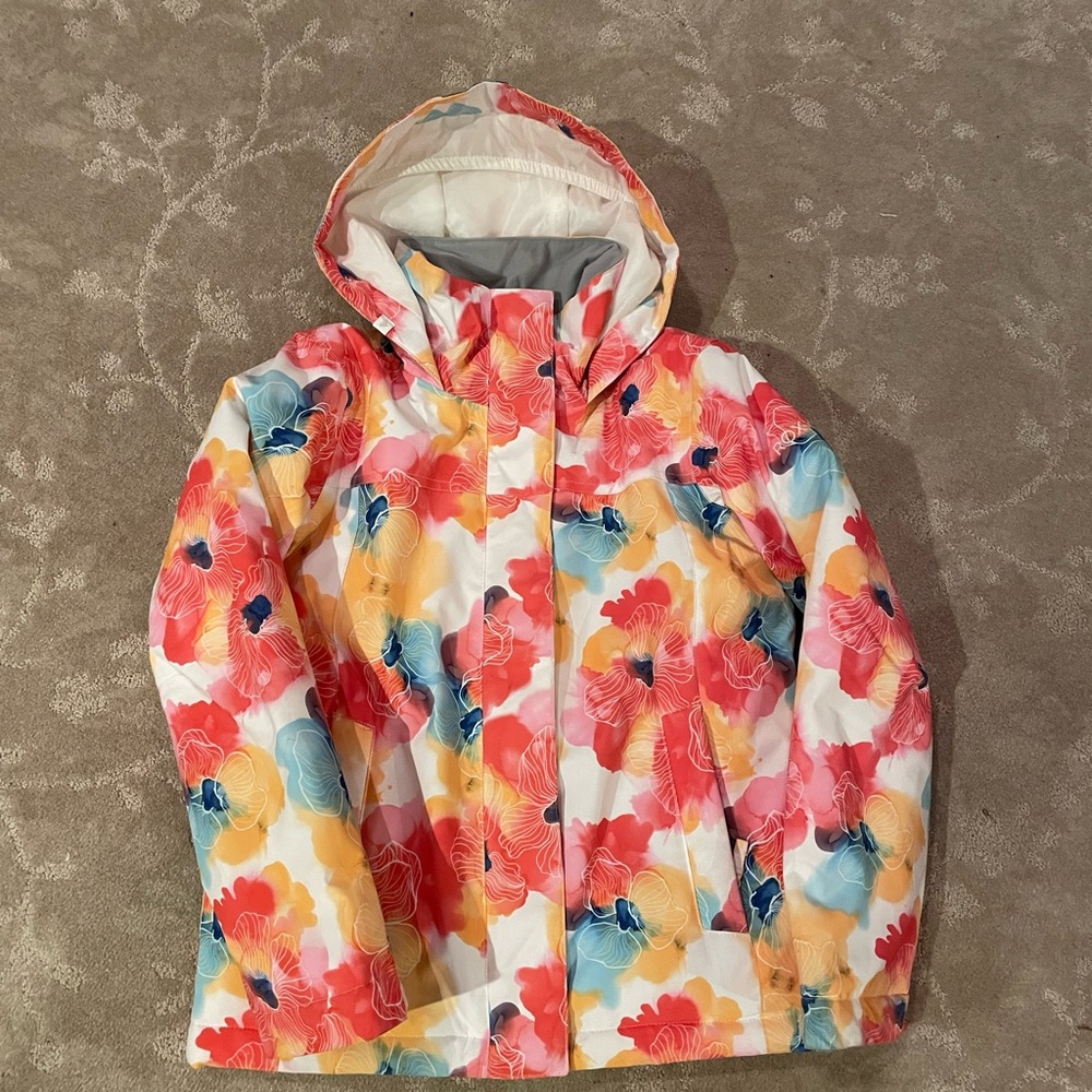 Roxy Multicolor Floral winter coat for girl